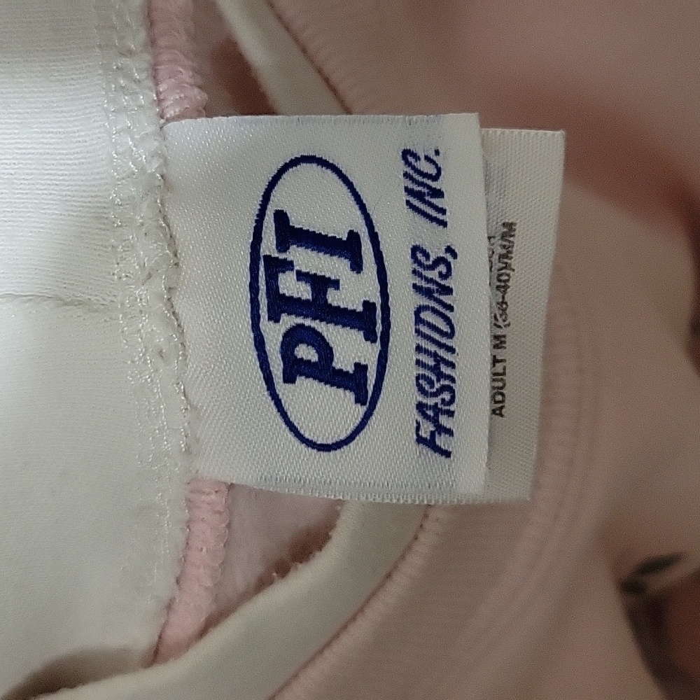Vintage Floral Pink Bird Nature Grandma Short Sleeve Sweatpant Sweatshirt Medium - Picture 7 of 9